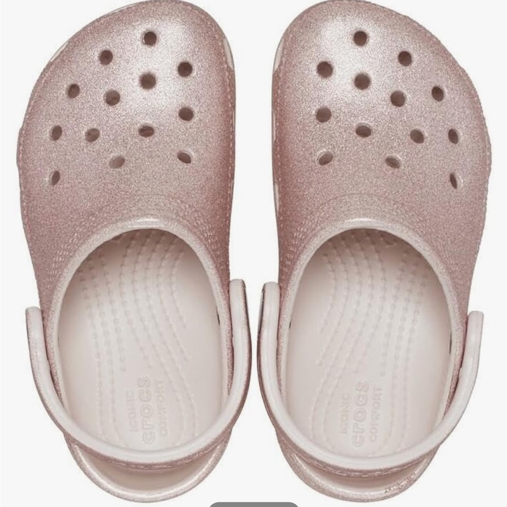 Crocs Unisex-Child Classic Glitter Clog size 7